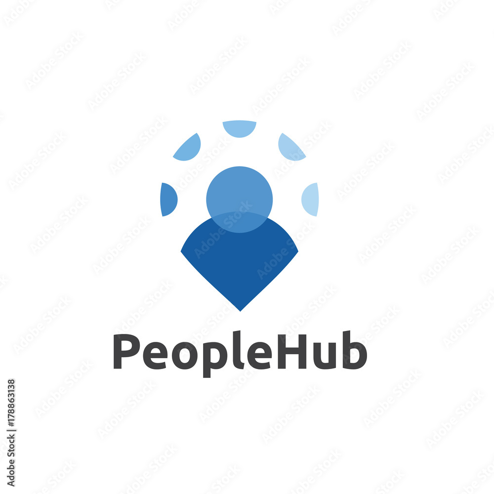 People Hub Logo and Icon Element Template People Hub Logo and Icon Element Template