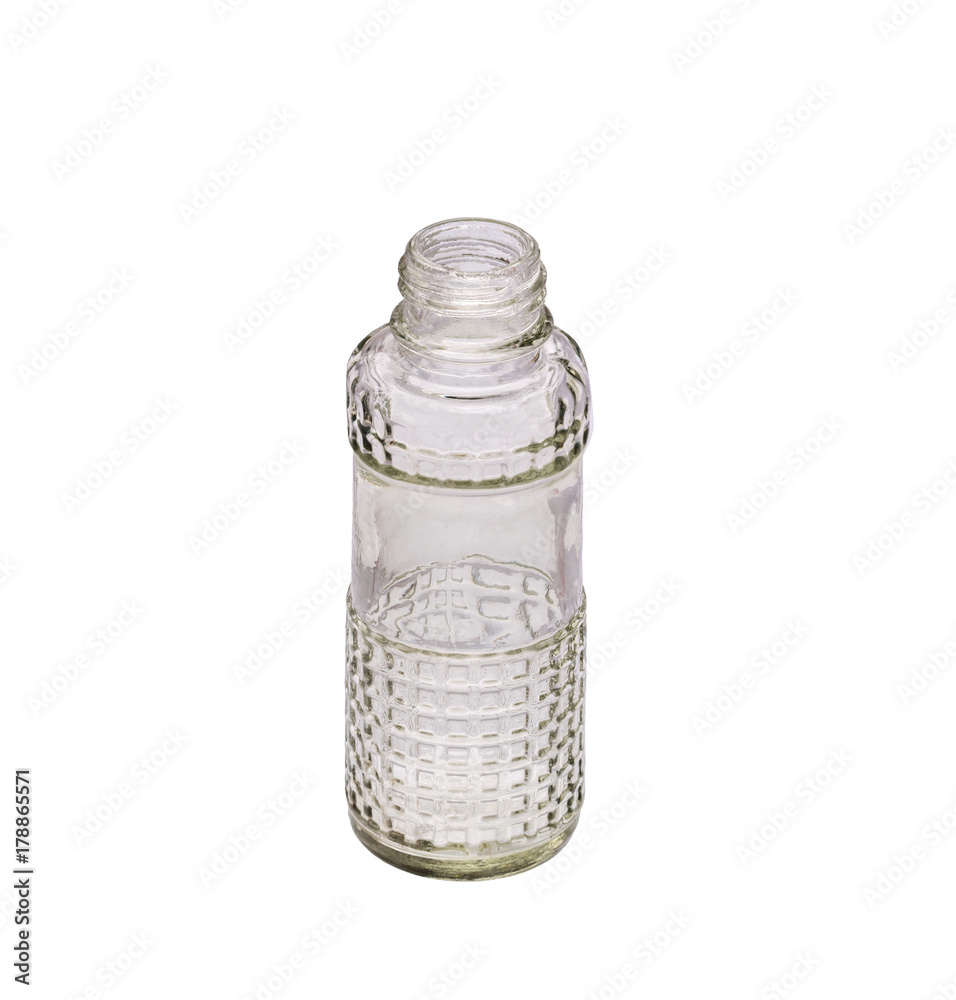 Old jar for perfume on a white background Old jar for perfume on a white background