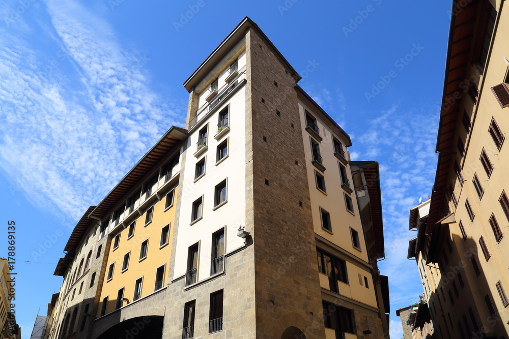 Apartment buildings in Florence, Italy