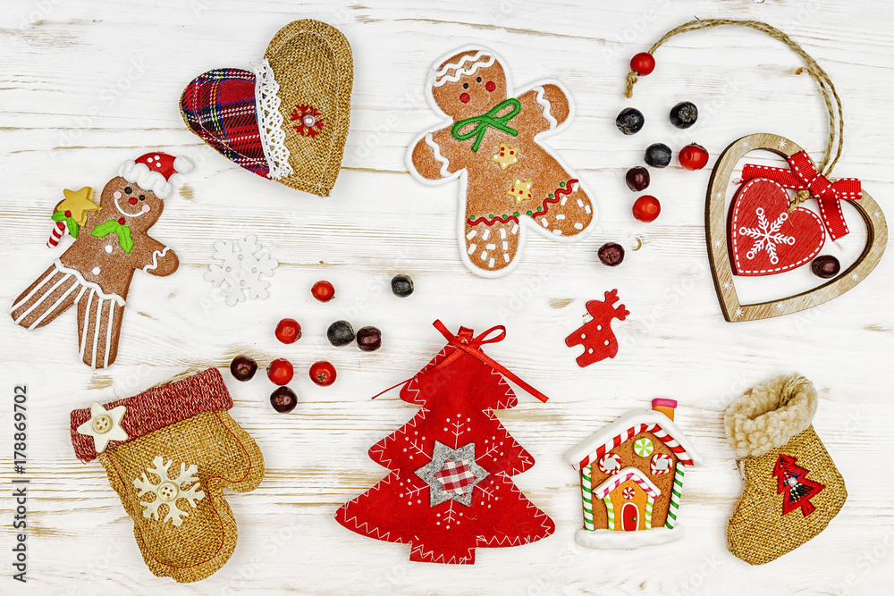 collage of christmas attributes