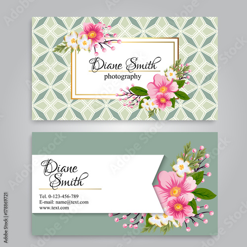  Beautiful floral design.Vector Illustration 