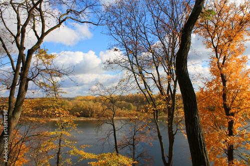 Autumn landscape. River View 