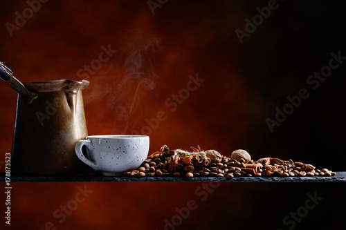 Coffee with spices.