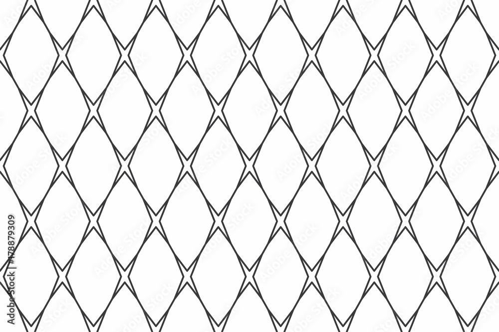 Fototapeta premium Geometric seamless pattern with linear