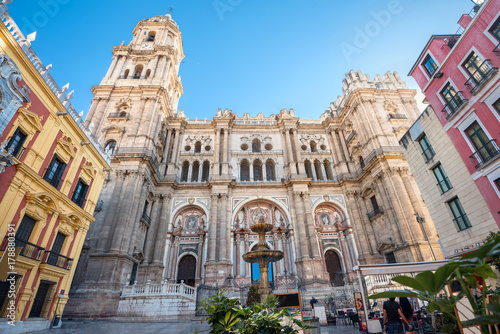 Obraz na płótnie Cathedral of Malaga. Andalusia, Spain w salonie