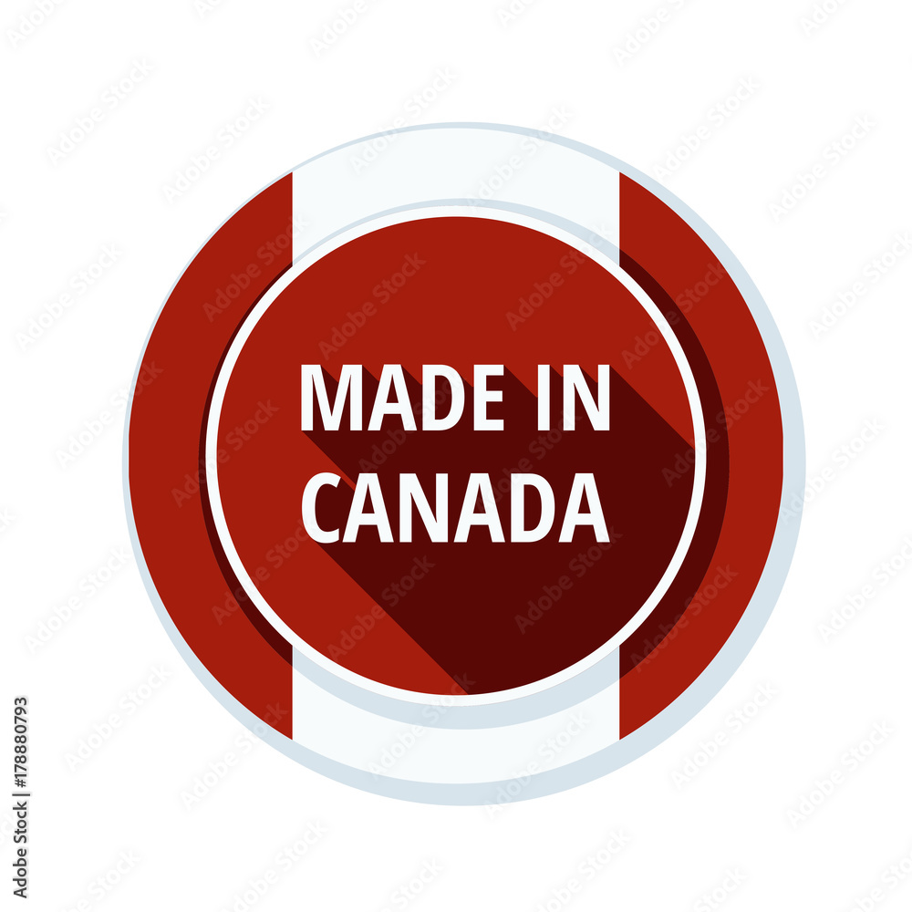 Made in Canada label illustration