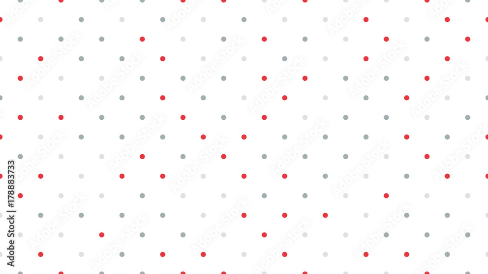Seamless polka dot pattern with white background. Vector repeating ...