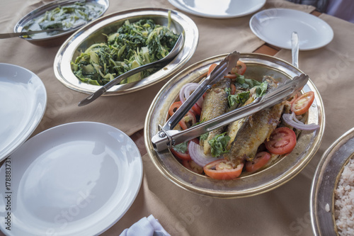 Trout Lunch, Bumthang, Bhutan photo