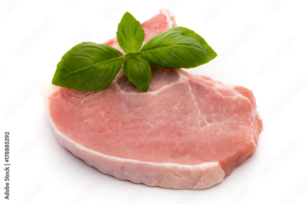 Fresh raw beef steak isolated on white background, top view. Fresh raw beef steak isolated on white background, top view.