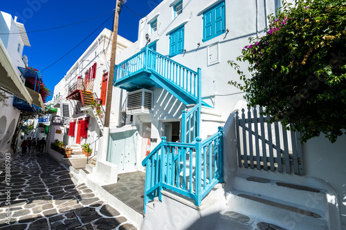 Mykonos streetview  Greece