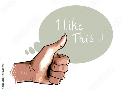thumbs up, like
