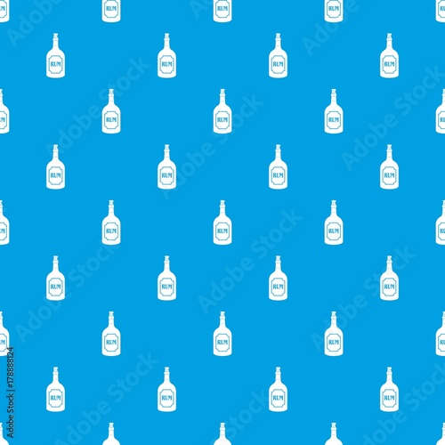 Rum pattern seamless blue