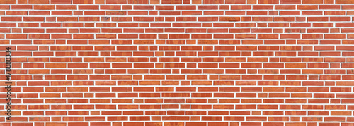 Perfect red brick wall as a background or texture