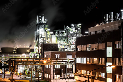 Photography Industrie at night