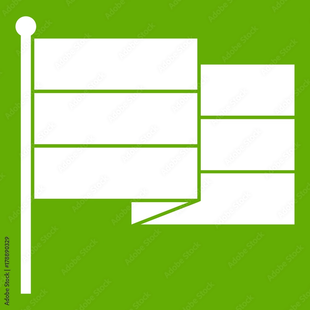 Black flag icon green Black flag icon green
