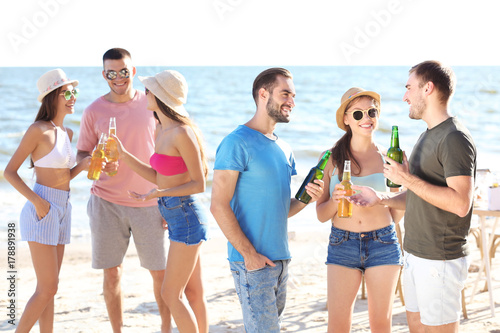 Young people having party o...
