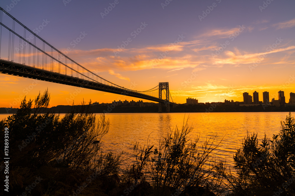 Fototapeta premium Kolory wschodu i jesieni Nowy Jork w stanie New Jersey