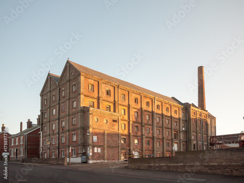 old malt factory building in mistley essex outside