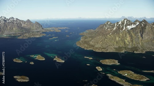 Aerial Shot of Lofoten in Norway
