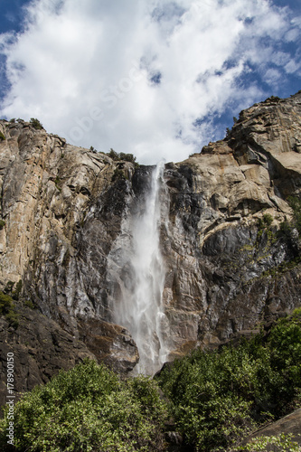Bridalveil Fall in Yosemite National Park  California  USA