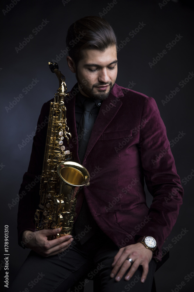 Fototapeta premium Saxophone player