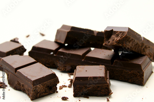 Chocolate bar background / chocolate bar made of dark chocolate, milk chocolate, and white chocolate