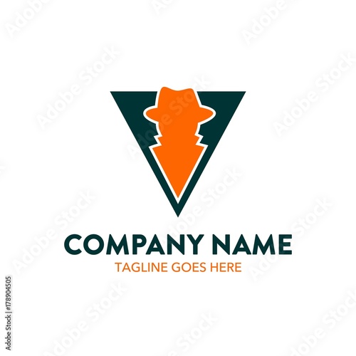 hacker logo. vector. editable.