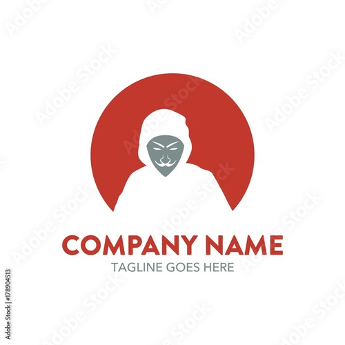 hacker logo. vector. editable.
