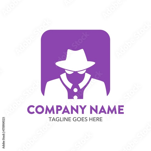 hacker logo. vector. editable.