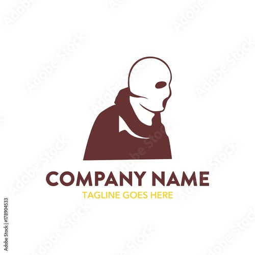 hacker logo. vector. editable.