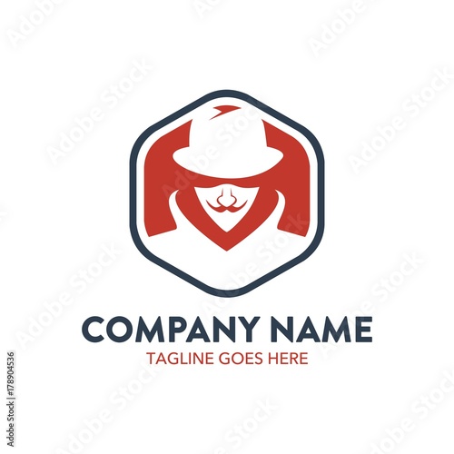 hacker logo. vector. editable.