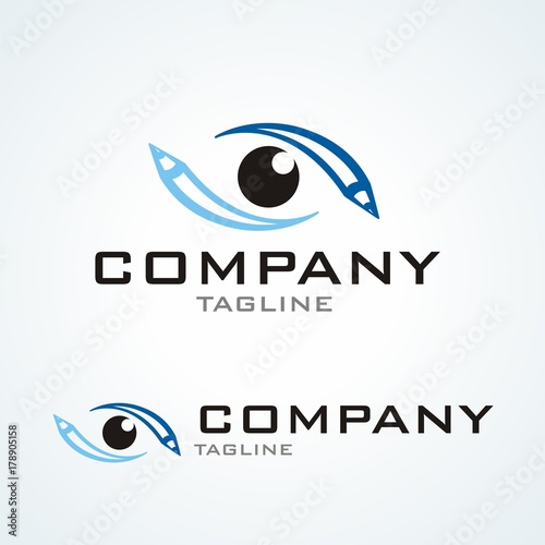 Vision Logo #2 / Combination of eye and pen symbol