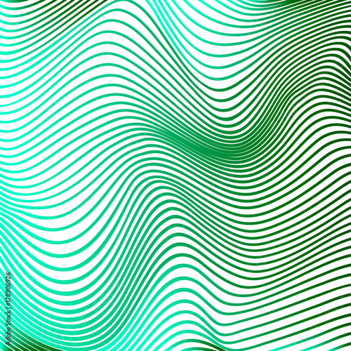 Abstract curve lines background green modern curves