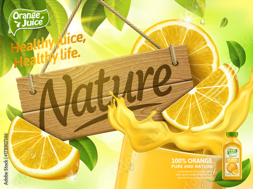 Orange juice ads