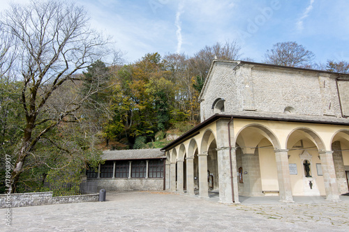 Sanctuary of La Verna in tuscany, italy. Monastery of St. Francis