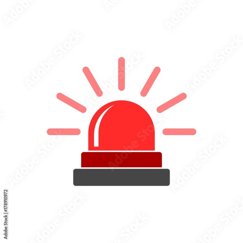 Siren icon for web and mobile, Alarm siren vector icon 