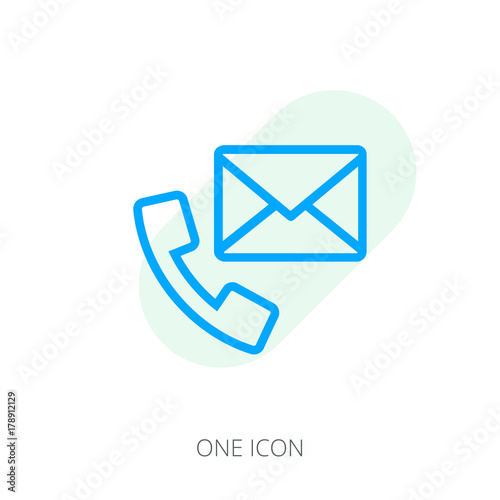 Contacts line icon
