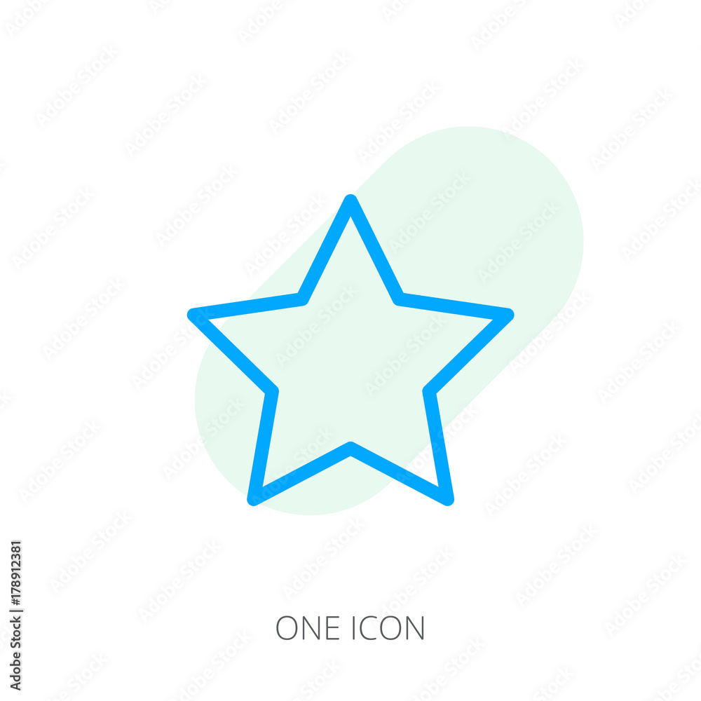 Star line icon Star line icon