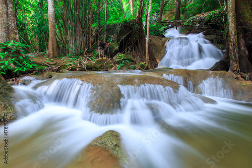 Fototapeta Naklejka Na Ścianę i Meble -  Nang rong waterfall at Nakorn nayok Province, Thailand