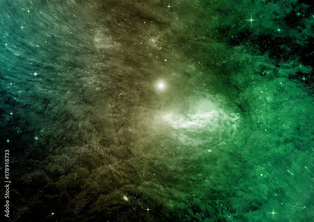 Fototapeta premium galaxy in a free space