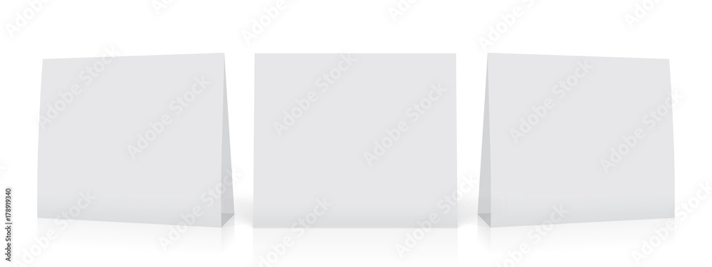 A white paper calendar stands on the table. Mock Up Vector Template A white paper calendar stands on the table. Mock Up Vector Template