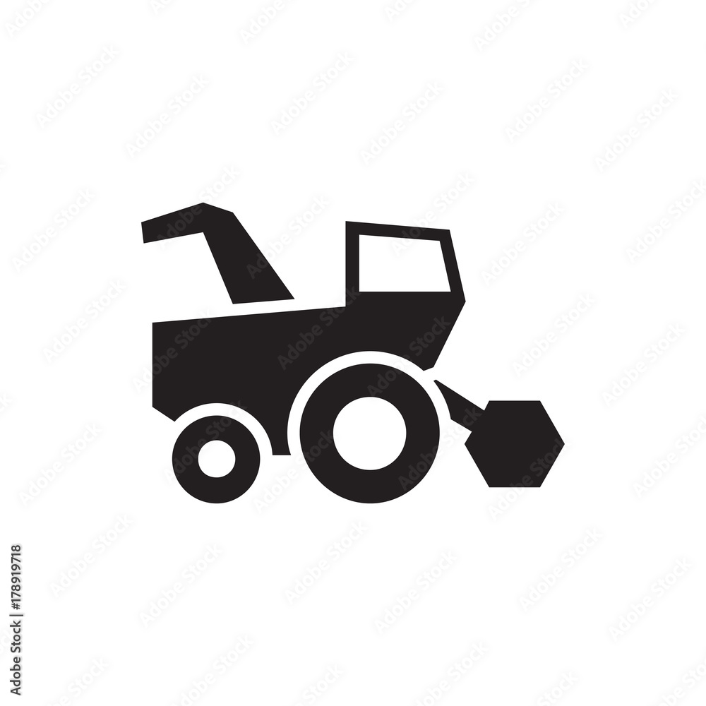tractor icon illustration tractor icon illustration