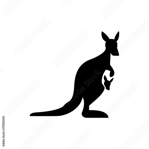 kangaroo icon illustration