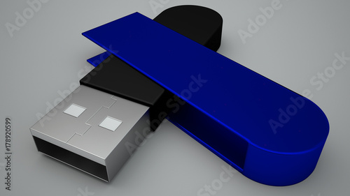 Clef USB bleue