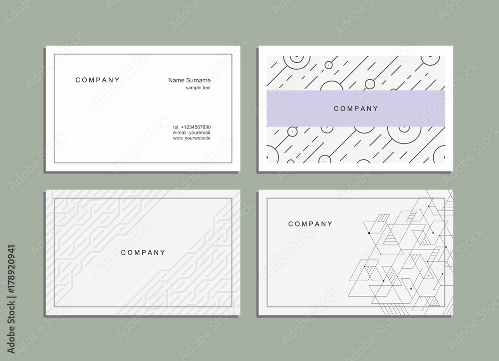 Business card, corporate identity.