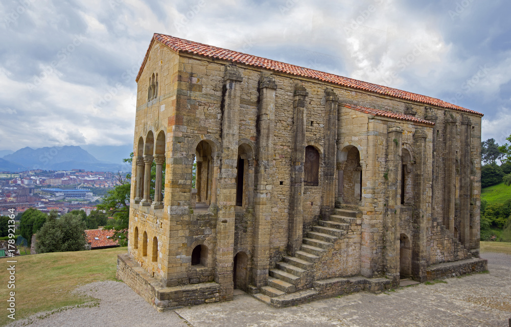  pre-romanesque church of Santa Maria del Naranco, Oviedo - Asturias, Spain