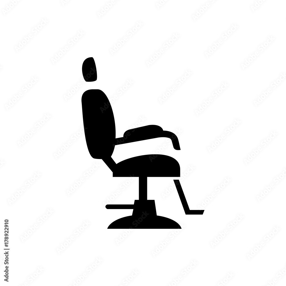 barber chair icon illustration barber chair icon illustration