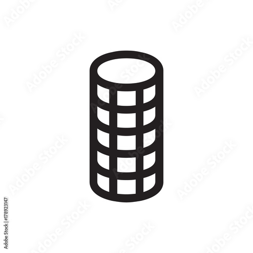 hair curler icon illustration