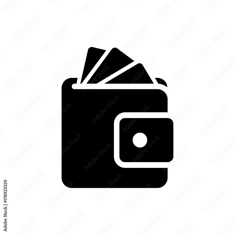 Wallet icon illustration Wallet icon illustration