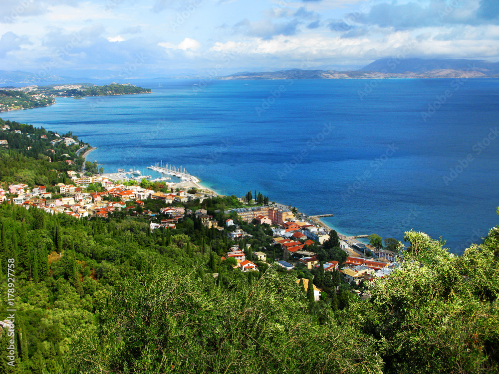 Obraz premium coast landscape ionian sea on Corfu island